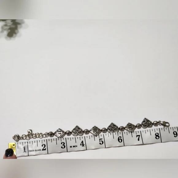 BRIGHTON retired Geneva heart silver plated pink‎ bracelet - Picture 5 of 5